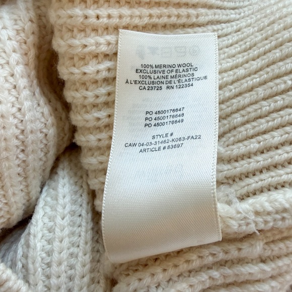 WILFRED • Montpellier Merino Wool Waist Turtleneck in Light Birch - Picture 12 of 14